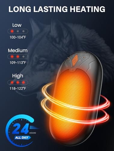 Hand Warmers Rechargeable 2 Pack, Up to 24Hrs, Magnetic 2 in 1 — view 2