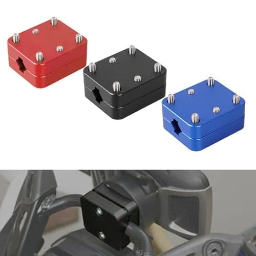Gettimore for Motorcycle GPS Phone Mount R1200GS LC R1250GS S1000XR CRF1000L, Heavy Duty Aluminium Alloy Navigation Bracket 12mm-16mm(Black) — view 3