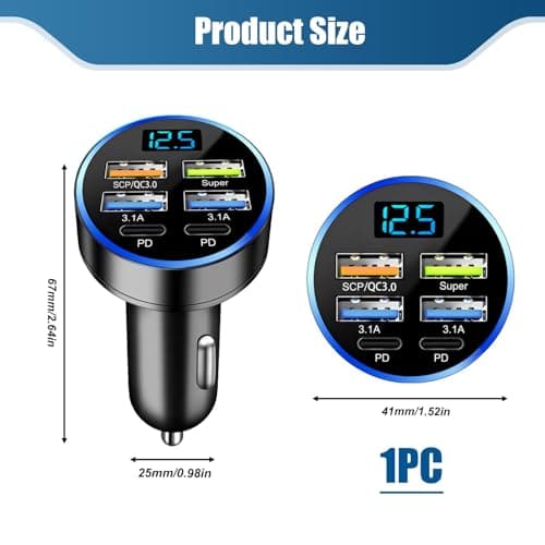Cigarette Lighter USB Charger Type C Fast Charging for Car Lorry — view 5