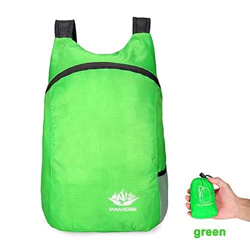 Fiorky Ultra Lightweight Foldable Backpack, Nylon Outdoor Backpack Waterproof Camping Survival Bag Outdoor Sport Daypack Travel Bag for Men Women for Climbing Trekking Walking Hiking Biking — view 5
