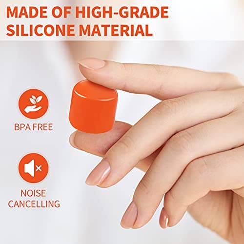 16 Pairs Silicone Ear Plugs Noise Canceling Soft Earplugs Sleep Swim — view 5