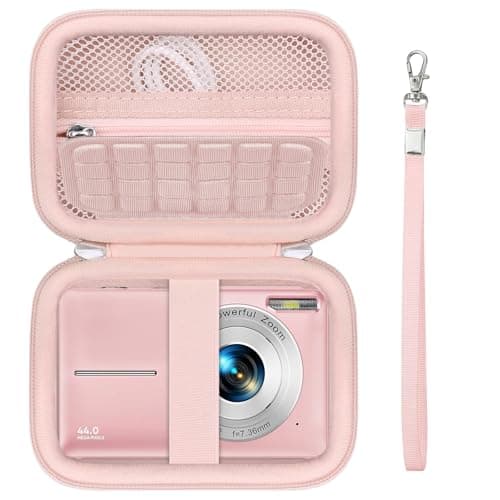 Supmay Carrying Case for IXNAIQY/Kodak PIXPRO FZ45 FZ55 Camera, Pink