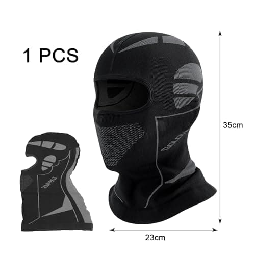 KMKANPO 1 Pcs Balaclava, Ski Mask, Motorcycle Accessories, Black Balaclava — view 2