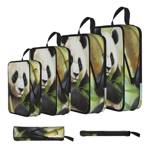 4 Set Compression Packing Cubes Lightweight Expandable Packing Organizers — view 2