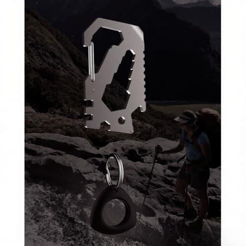12-in- Credit Card Multitool with Carabiner Keychain Clip Finder Case Backpack Clasp -Lost Quick Release Spoke Wrenches Hex Wrench and Screwdriver — view 6