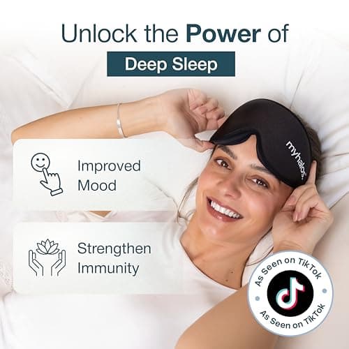 MyHalos Blackout Sleep Mask, Eye Mask for Sleeping, Zero Pressure, Travel — view 2