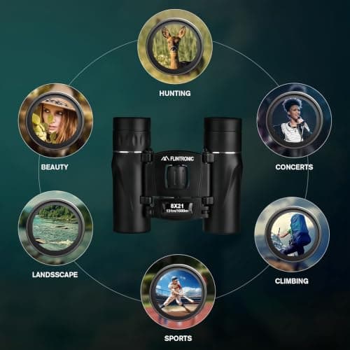 Flintronic 40 x 22 HD Telescope Mini Binoculars Waterproof Portable, Foldable Compact Pocket Size Small and Lightweight for Adults Sightseeing, Bird Watching, Hiking, Camping — view 4