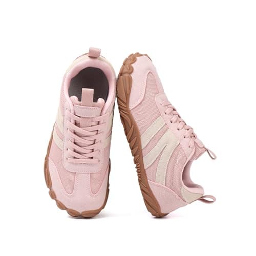 AONETIGER Wide Toe Box Barefoot Shoes Men Women Zero Drop Pink,5UK