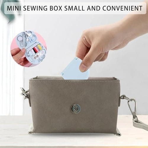 1Pcs Mini Sewing Kit Portable Needle and Thread Kit for Travel Business Trips School Camping for Be Torn Sheets Plush Torn Clothes Loose Buttons Repair Them Quickly — view 4