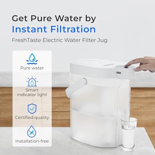 Waterdrop ED06W Soften Water Instant Electric Water Filter Jug, 4L, White — view 2