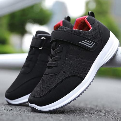 Sports & Outdoor Shoes Hiking Trainers Walking Shoes Fall 2024 New Running Travel Soft Bottom Men Women with The Same Sports Orthopedic Tennis Trainers Non Ladies Wedge Shoe Black 6.5 — view 5