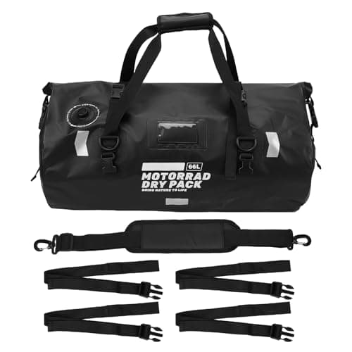 Snnozy 66L Motorbike Saddle Bag,Motorcycle Travel Luggage with 4 Strap — view 6