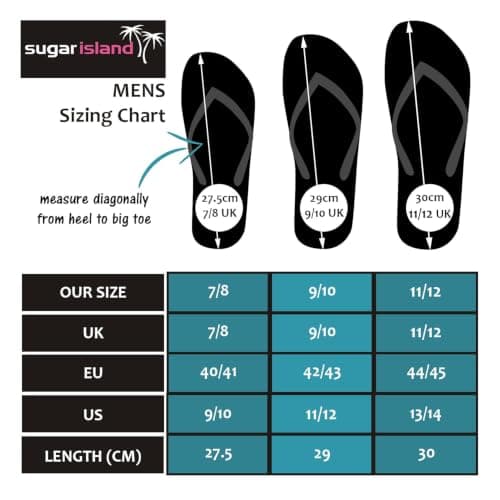 SUGAR ISLAND® Unisex Ladies Girls Mens Summer Beach FLIP Flop Pool SHOES-WHITE-5/6 — view 3