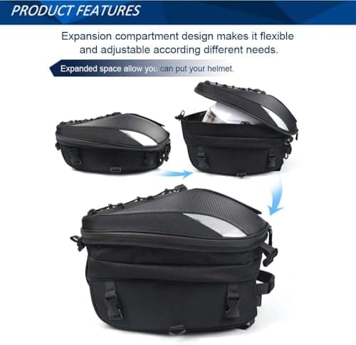 Motorbike Bag,Waterproof Motorcycle Luggage, Motorbike Tail Bag & Seat Bag — view 3