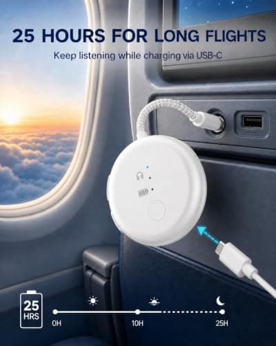 Avantree SoundJet R1 Airplane Bluetooth Adapter for AirPods, 25H — view 6