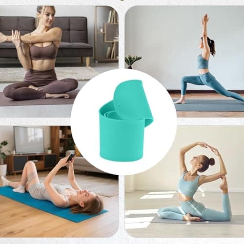 Lpoppcx Pilates Mat Strap - 1 Pair Heavy-Duty Pilates Pad Wrap Belt,Yoga Mat Band Clasp - for Exercise Workout Travel Outdoor Fitness Gym Home — view 4