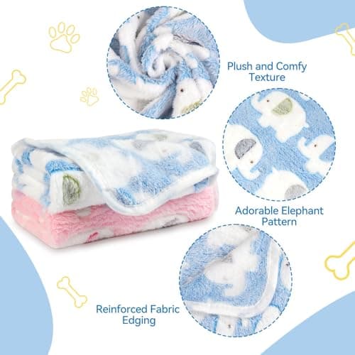 Neerow Dog Blanket Washable, 60 × 40 cm Cat Blanket, 2 Pack — view 4