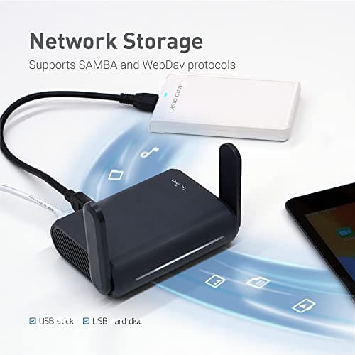 GL.iNet GL-A1300 Slate Plus Travel Router, OpenWrt, VPN, Dual Band — view 5