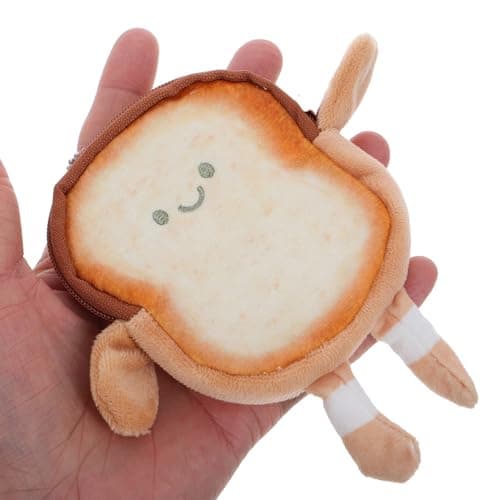 Cartoon Toast Coin Purse Adorable Fabric Pouch for Boys and Girls — view 3