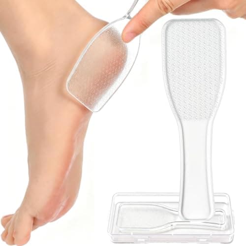 Nano Glass Foot File,Callus Remover for Feet – Hard Skin & Dead Skin Remover for Wet/Dry Use,Professional Pedicure Tool,Foot Scrubber with Travel Storage Box
