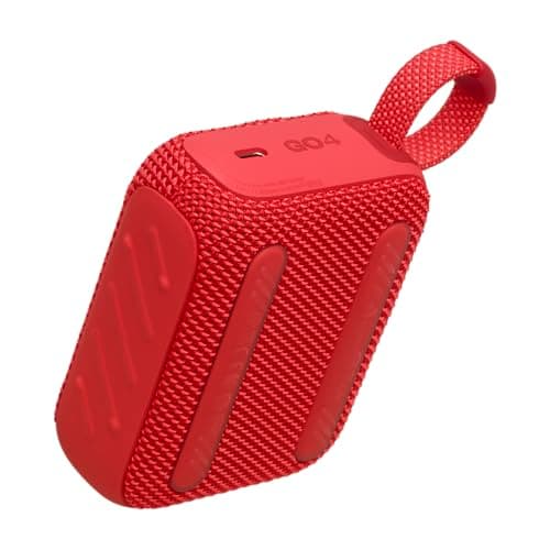 JBL GO 4 Ultra-Portable Bluetooth Speaker with Big JBL Pro Sound and Punchy Bass, PlaytimeBoost, Waterproof Design and 7-Hour Playtime, Red — view 3