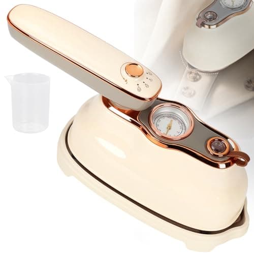 Upgrade Rotary Travel Steamer Iron for Clothes, 2 in 1 Pointer Temp Display Portable Garment Steam Generator, 1200W, Large Tank 200ml, 20S Heat-Up, Travel Essentials, Gifts for Mums, Girlfriends, Wife