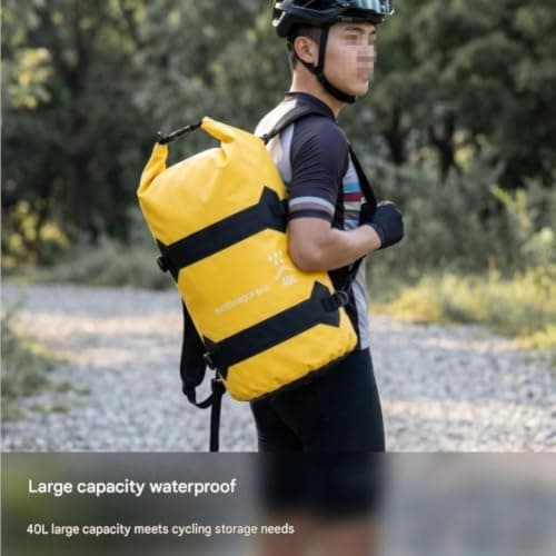Waterproof Motorcycle Pannier Bag 40L PVC Saddle — view 3
