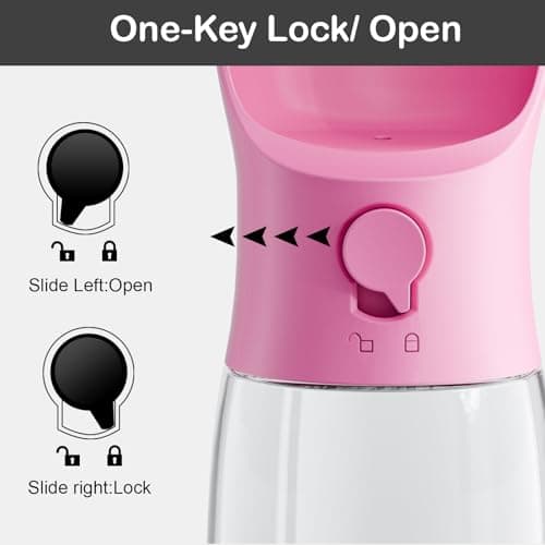 3 in 1 Portable Dog Water Bottle with Food Container and Waste Bag, Multifunctional Pet Travel Water Dispenser Water Bottle for Outside Drinking and Eating,Suitable for Puppy and Cats — view 3