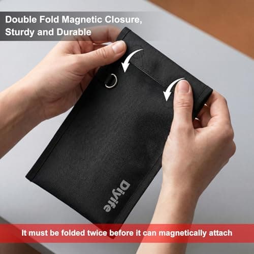 Diyife Faraday Pouch for Phone and Car Keys, Reflective Strip, 1 Pack — view 2