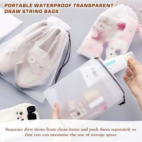 LTMMC 12 PCS Shoe Bags Drawstring Bags,Shoe Storage Bags, Draw String Bags — view 2