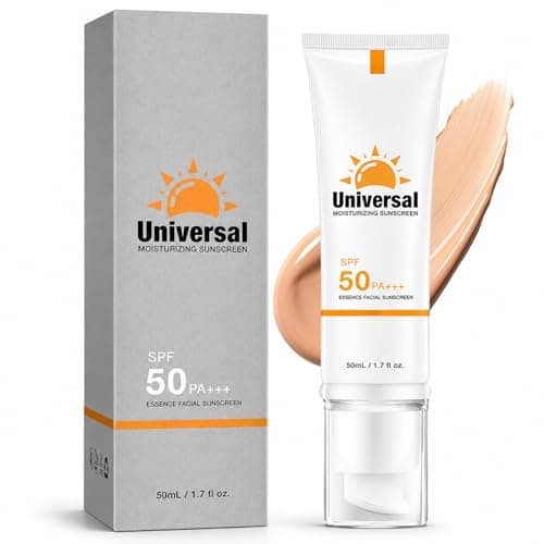 Tinted Moisturiser with Spf 50 - Tinted Sunscreen for Face - Natural Tone Sunscreen - Lightweight Non-greasy Sheer Coverage Face Cream - Travel Size Skin Tint for Daily Makeup Even Skin Tone