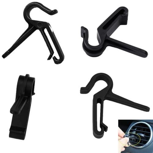 YehVeh 20 Pack Car Vent Hook Hanger Replacement Clips Mount Key Holder for Car Air Vent Pouch Storage Bag Organizer with Pocket Hanging Phone Holder Newspaper Bags Car Trash Bag Face Mask