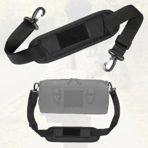 TRIWONDER Shoulder Strap Adjustable Bag Strap Replacement for Handbag Purse Crossbody Bag with Plastic Clips (Black) — view 6