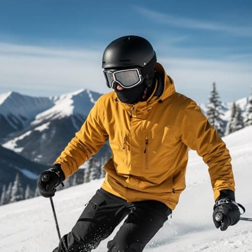 Hopzab Goggles with UV Protection & Anti-Fog – Unisex Motorcycle & Outdoor Sports Goggles, Helmet Compatible, Windproof Snow for Cycling, Skiing, Snowboarding, Vintage Design — view 4