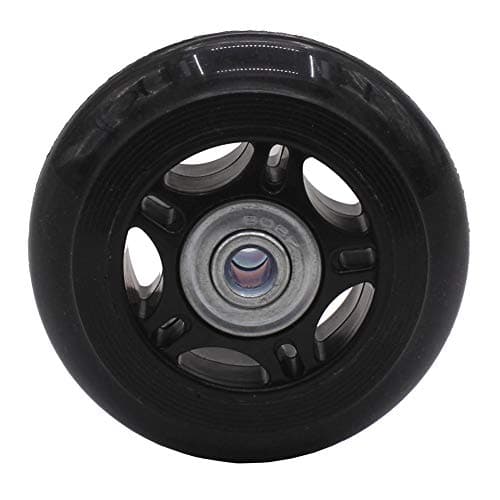 Leen4You Luggage Suitcase Replacement Wheels with Screws Axles Repair Tool for Luggage Suitcase Trolley,Skate Replacement Wheels Black (Pack of 2) (70mm x 24mm x 6mm) — view 6
