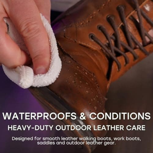 Shoe Clinic Shoe Grease | Leather Conditioner & Waterproofing for Shoes & Boots | Softens, Conditions & Helps Prevent Cracking | Hiking, Walking & Work Boot Care | 85g — view 5