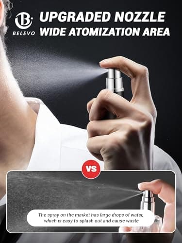 BELEVO Perfume Atomiser Bottle Refillable, 3 Pieces Portable Aftershave Travel Bottles 5ml Mini Aftershave Dispenser Travel Must Haves, Small Perfume Refill Bottle for Pocket, Handbag — view 3