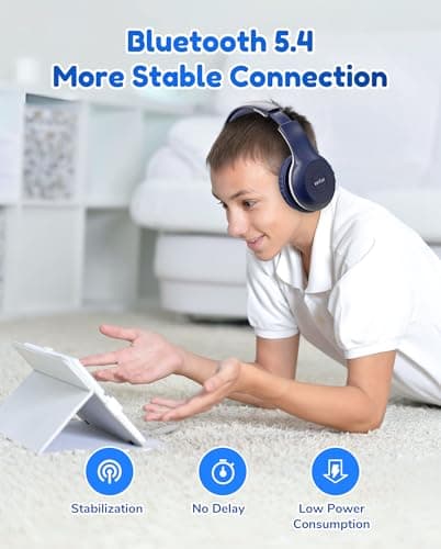 EarFun K2 Kids Headphones Wireless with Mic 45H Playtime, Volume Limit — view 6