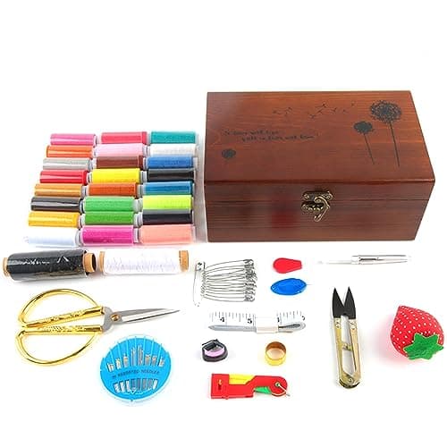 Sewing Kits Portable Travel Sewing Sets Adult Professional Supplies Includes Needle, Thread, Rippers for Beginner Home Kits Upholstery Repair Travel Set Supplies — view 4