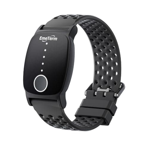 EmeTerm Explore Active FDA-Cleared Anti-Nausea Wristband Nickel-Free 5m Dive Ready Motion Sickness Relief Band Non-drowsy Drug-Free Rechargeable Fluoroelastomer Strap for Salt-Water Resistance