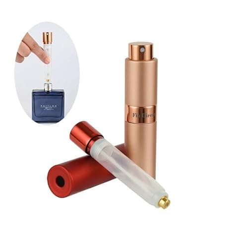 Fia Direct 10ml Twist-Up Rotary Perfume Atomiser, Refillable & Travel Size Perfume Bottle, Leaking Proof,Bottom refillable, Luxurious Small Portable Mini Spray for women and men (Silver) — view 5