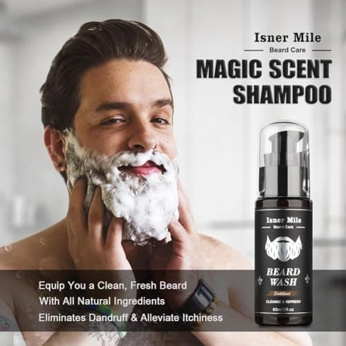 Beard Grooming Kit for Men Care, Christmas Stocking Fillers for Men Him Dad — view 4