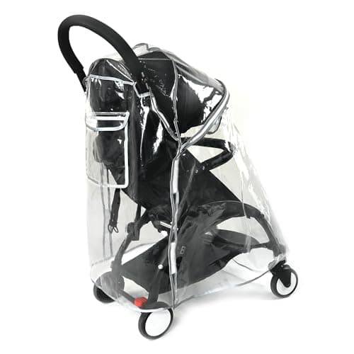 HighEnd Thicking EVA RainCover for Compact Foldable Stroller,Fit BBZYOYO Perfectly,Weather Shield with Waterproof Zipper Opening,Reflective Safety Edging & Full Coverage Design,Ideal for Urban Travel. — view 2