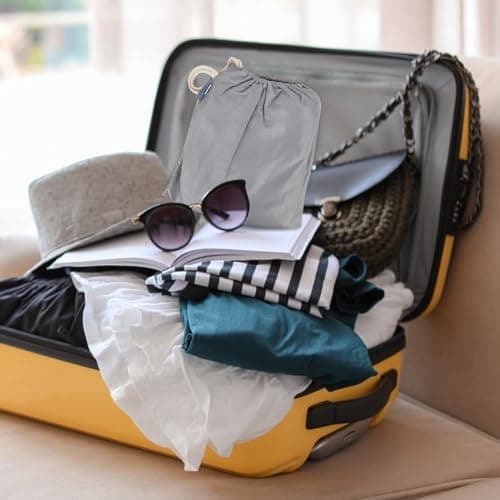 Sleeping Bag Liner, Lightweight Sleeping Bag 210 x 115 cm, Cotton Feel Travel Sheet With Pillow Slot for Camping, Hiking, Hostels & One Of Your Backpacking Essentials — view 6