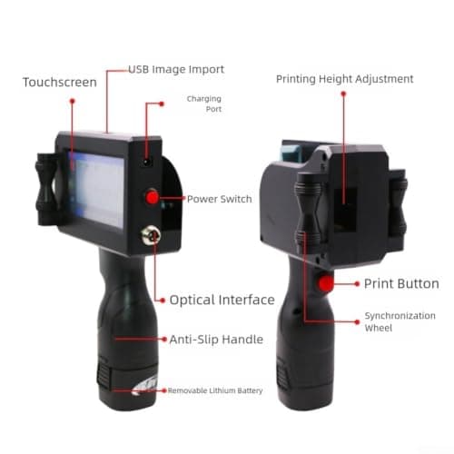 Plastic Body Handheld Coder 12.7mm Quick-Dry Ink — view 5