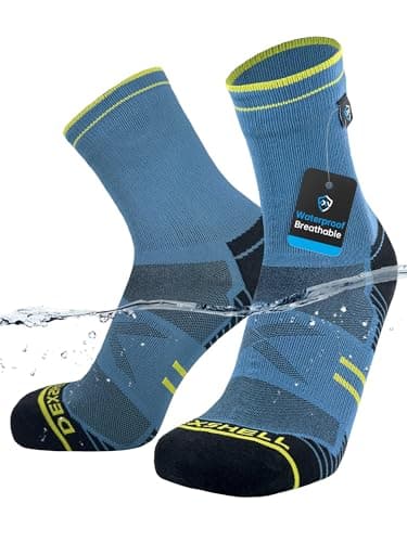 DexShell Waterproof Running Socks, Coolmax Lining, Malibu Blue Unisex M