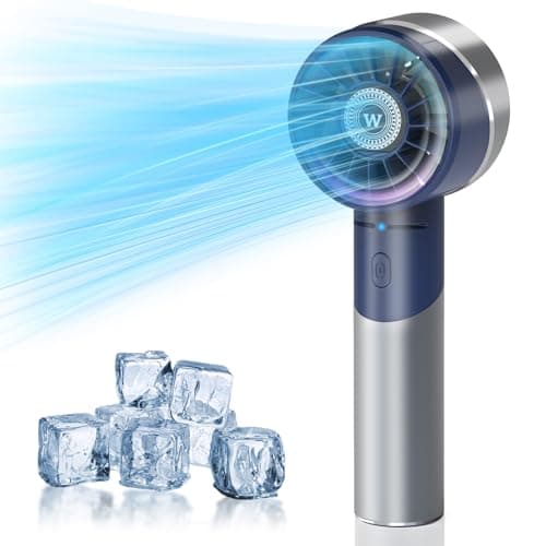 Wrischan Handheld Fan Portable, Powerful Mini Personal Hand Held Fan
