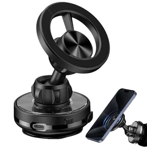 Suction Cup Phone Mount Adjustable Solar Powered Smartphone Holder
