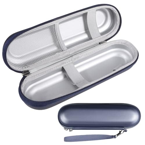 Electric Toothbrush Travel Case, Portable Electric Toothbrush Case with Accessories Storage, Toothbrush Holder Toothbrush Covers for Travel School Business Trips (Dark Blue)