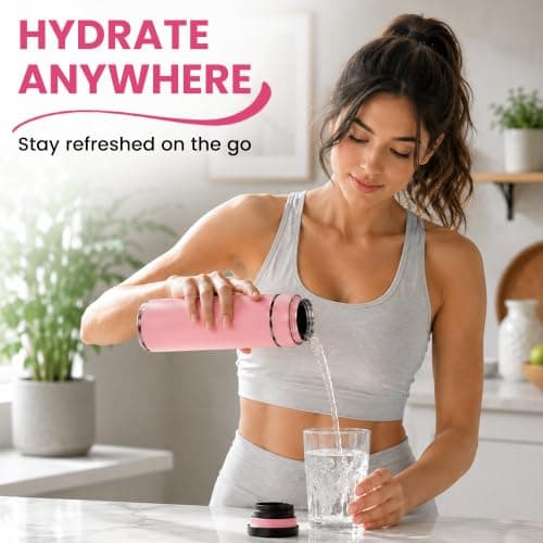 5-Piece Fitness Gift Set for Women, Insulated Bottle, Towel & Power Bank — view 5